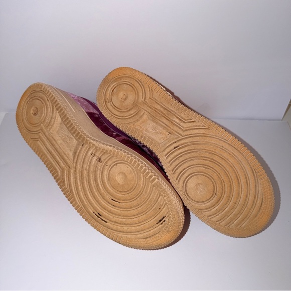 Nike Air Force 1 Purple Velvet Sneakers Women’s 7 - Picture 5 of 9